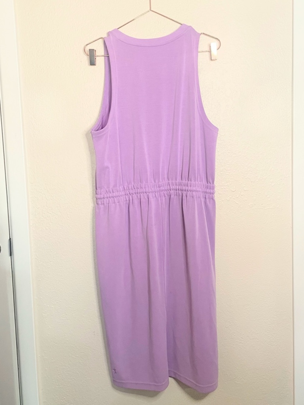 Athleta Seasoft Midi Dress L Purple Athleisure Minimal - Picture 6 of 9